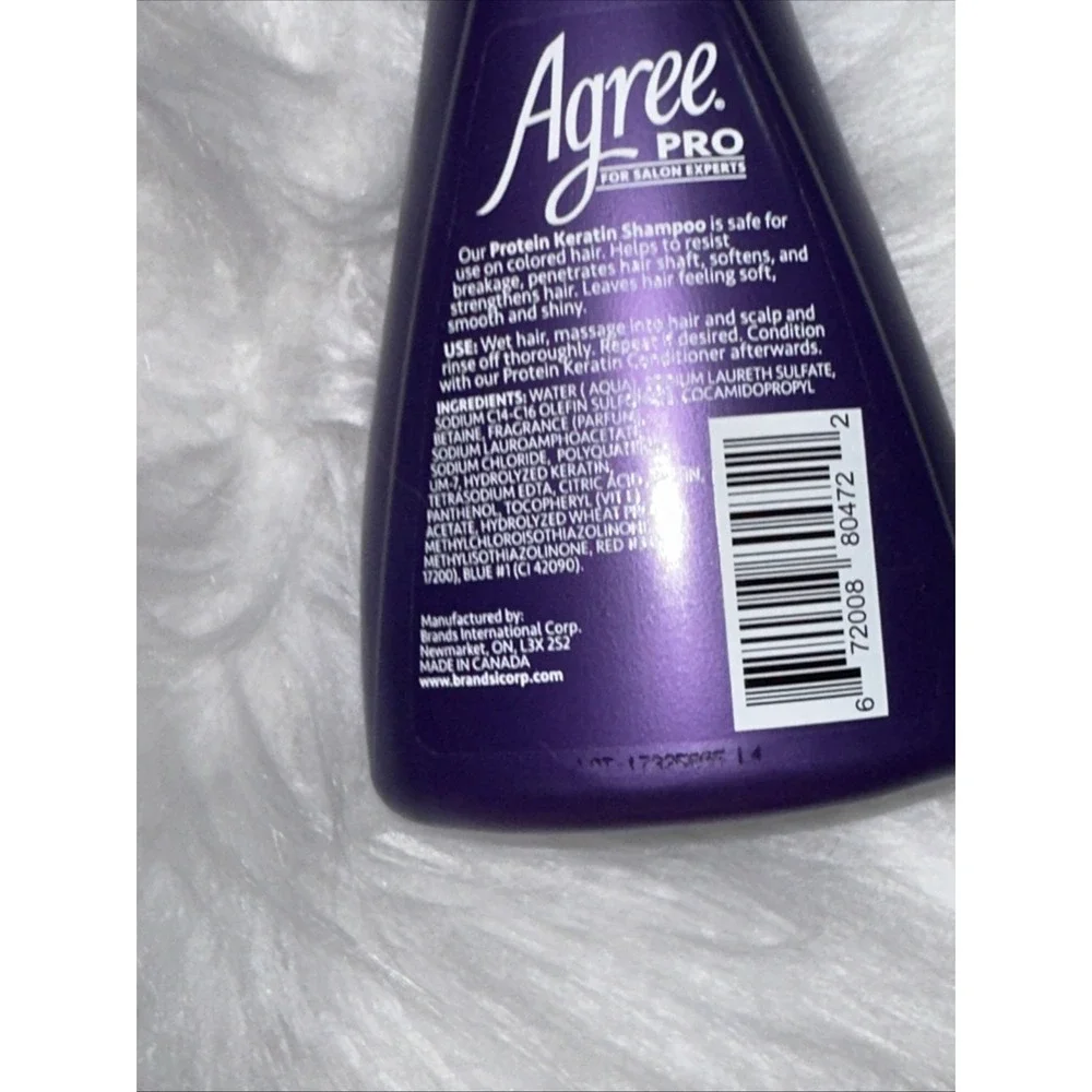 Agree Pro Protein Keratin Shampoo Color Safe Paraben Free 12.5 fl oz
